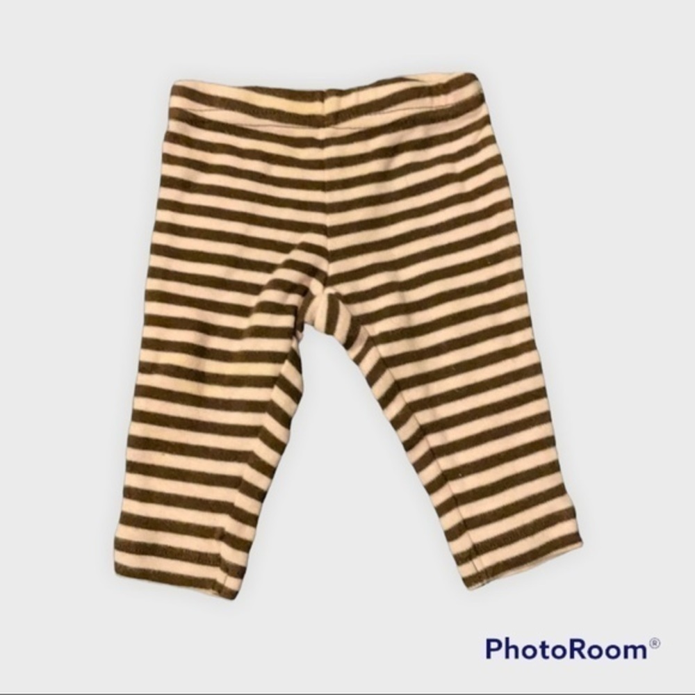 Brown and pink striped pants 090